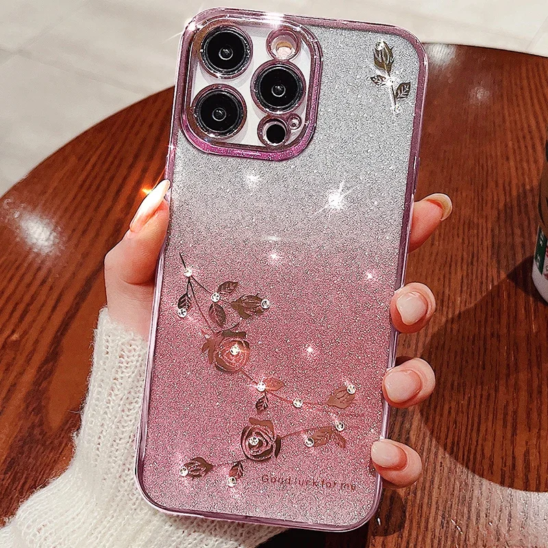 Glitter Rhinestone Phone Cover, Edge 40 30 Neo Design