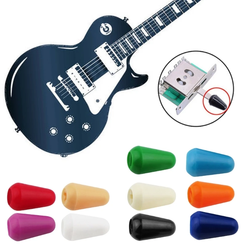 

5Pcs 3 Way/5 Way Guitar Knobs Tips Plastic Replacement for Electric Guitar Pickup Selector Switches