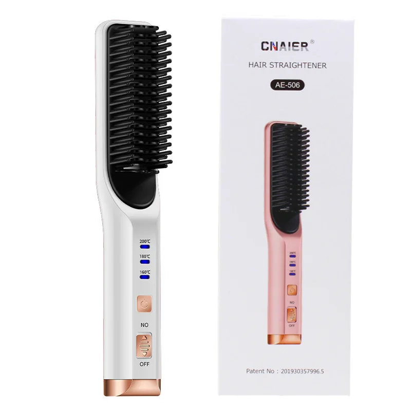 Hot Sale Mini Hair Straightener Brush Comb Hair Styling Tools Brush Straightener Comb Hairstyle