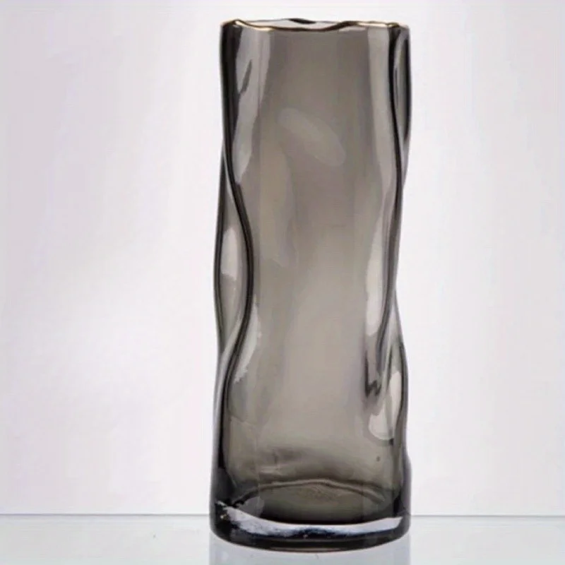 Large Glass Flower Vase – Clear Decorative Vase for Roses, Lilies 5