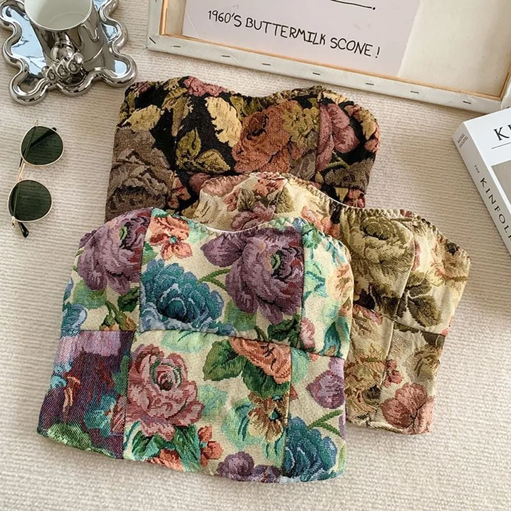 Polyester Summer Camisole Sleeveless Spice Girls Tube Top