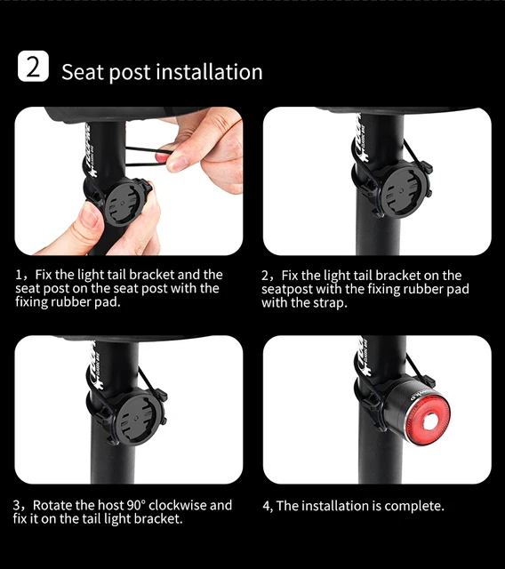 Fanalino Posteriore Bici Towild TL05 - Ricaricabile USB-C, Sensore Frenata, Impermeabile IPX6, 40 Ore Autonomia - Foto 10