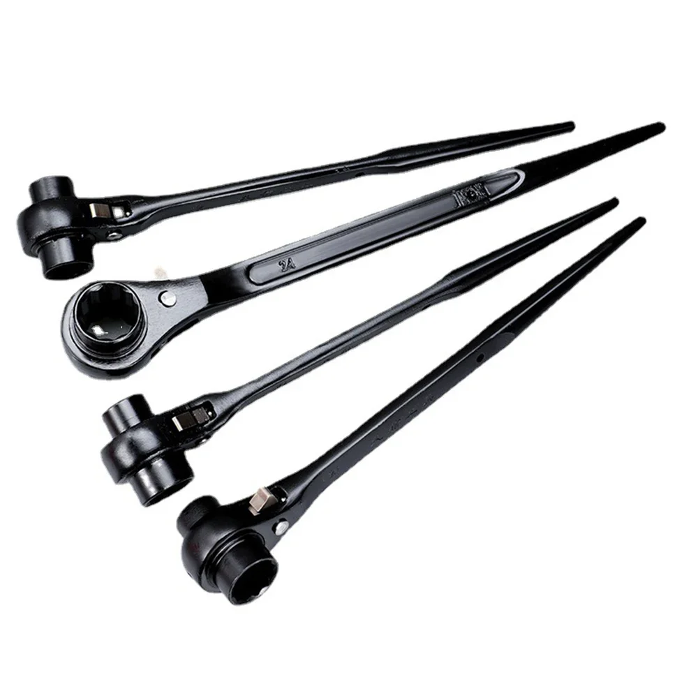 Ratchet Podger Spanner Wrench Quick Release Podger Bar Black Double Ended Socket Ratcheting Podger Scaffold Spud Wrench
