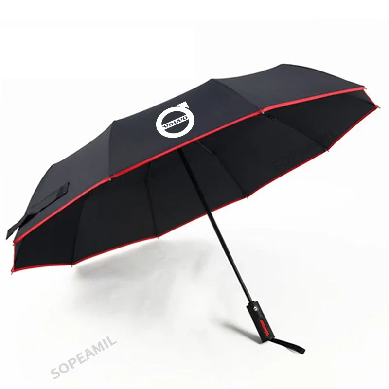 For Volvo XC40 XC60 XC70 XC90 C30 C70 S40 S60 S80 S90 V40 V60 V70 V90 Car Umbrella Automatic Folding UV Sun Protection Sunshade