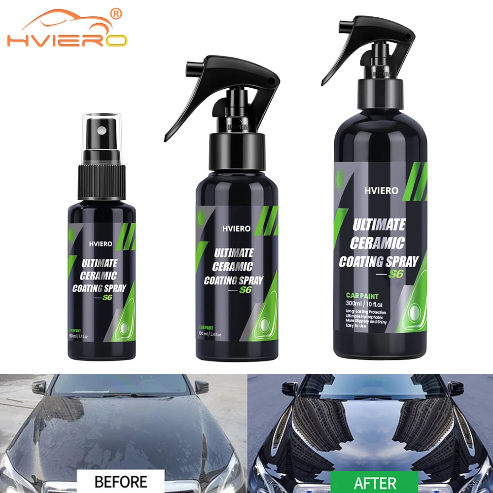 

50/300ml Auto Paint Cleaner Coating Paint Care Polishing Paste Nano Hydrophobic Quick Coat Liquid Wax Wash Car Accessories Tools