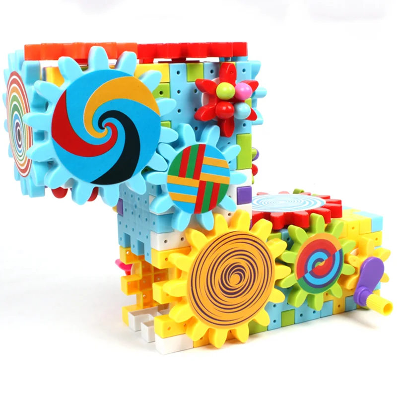 Big Building Blocks Pipeline Playground Spin Parts Slide Ladder Gear Swing Compatible Bricks Baby Assemble Interactive Toys Gift