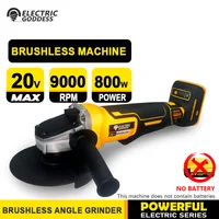 Electric Goddess DCG406 100/125MM Electric Angle Grinder Brushless Motor Metal/Wood Cutting Power Tool For Dewalt 20V Battery 1