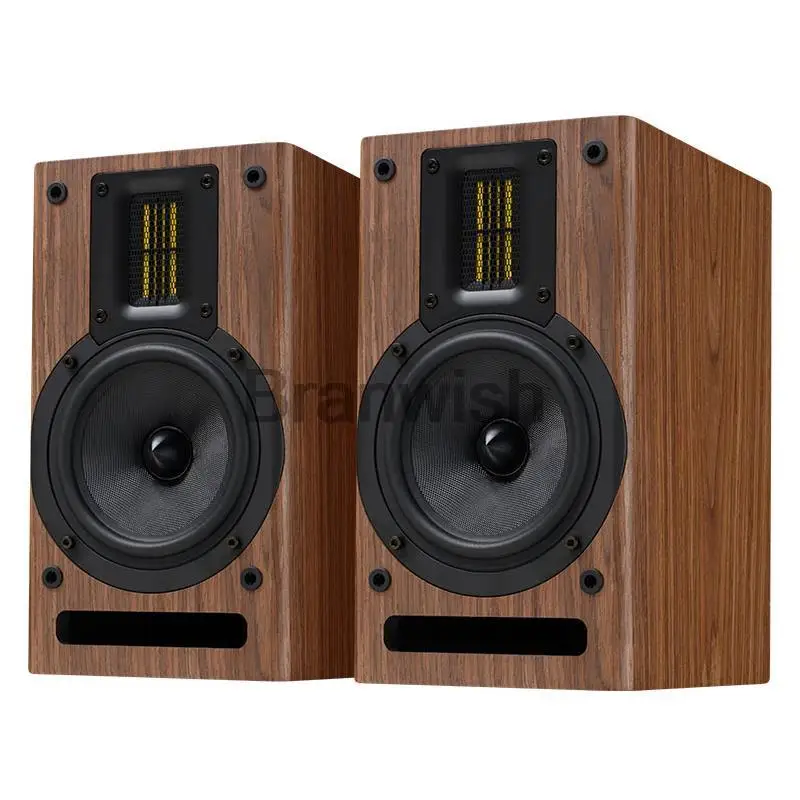 120W High-Power Audio 5-inch Speaker Two-Way Bookshelf Speaker Hifi Fever 2.0 Audio Passive Home Theater Enthusiast 6&Omega;