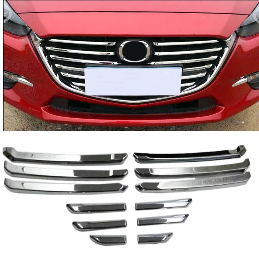 Cubierta De Parrilla Superior Imprimada Para Mazda 3 Y 3 Sport 2014-2016, Plástico