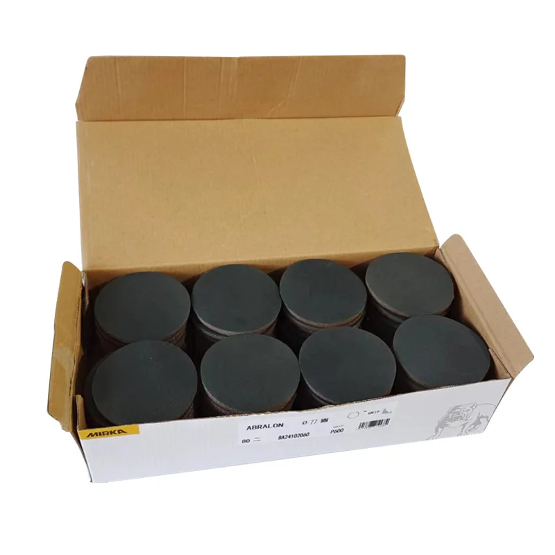 Mirka Abralon 3Inch Sponge Sandpaper Foam Backed Hook Loop Polishing Disc 75mm Grip Disc Flocking Sheets For Car sanding discs sandpaper set polish sand paper sandpaper tools mini sandpaper kit sander pads