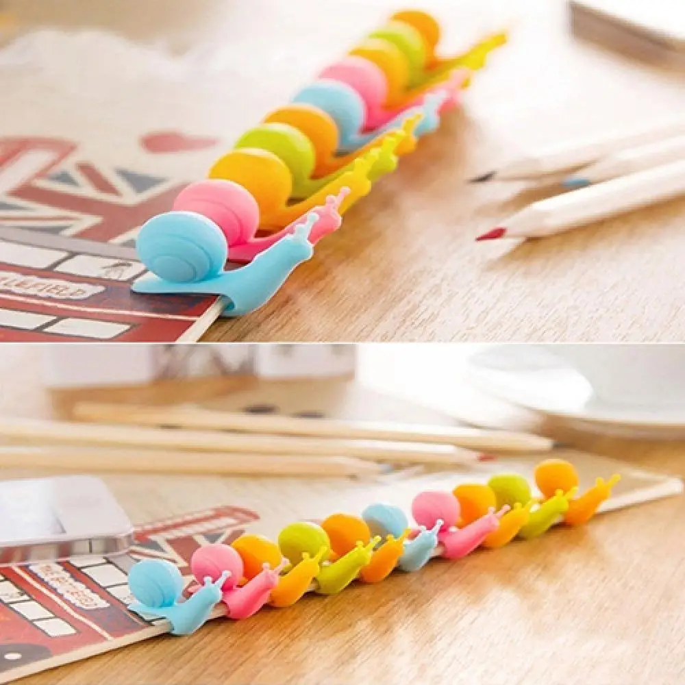 

5Pcs Tea Bag Holder Cute Snail Shape Soft Silicone Cup Mug Hanging Tool Snail Shape Cup Mug Candy Colors Tableware Tea Pot Decor