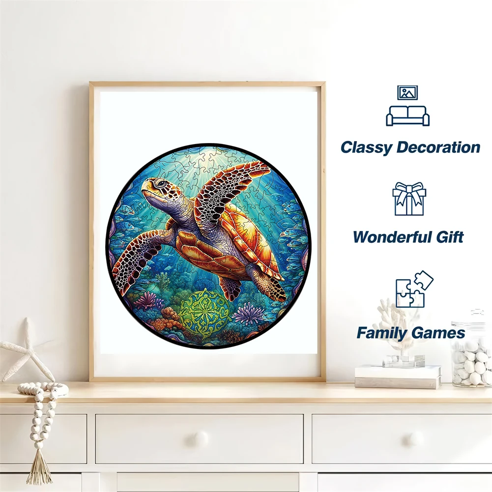 Wooden Jigsaw Puzzles Adults Wooden Animal Puzzle DIY Crafts For Kid Brain Trainer Jigsaw Puzzle Hell Difficulty Family Interactive Game