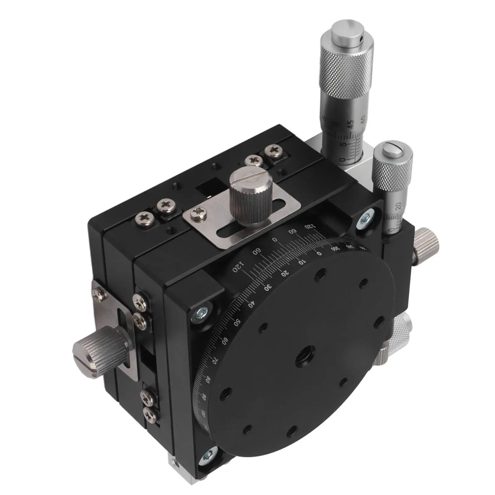 Adjustable Manual Linear Positioning Stage-High-Density Aluminum Tuning Platform for cnc with Strong Bearings