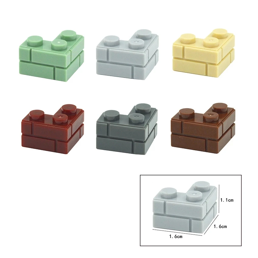 Thick Wall Figures Bricks Compatible 98283 15533 DIY 1x2 1x3 1x4 Dots Building Blocks Educational House Contruction Toys Leduo