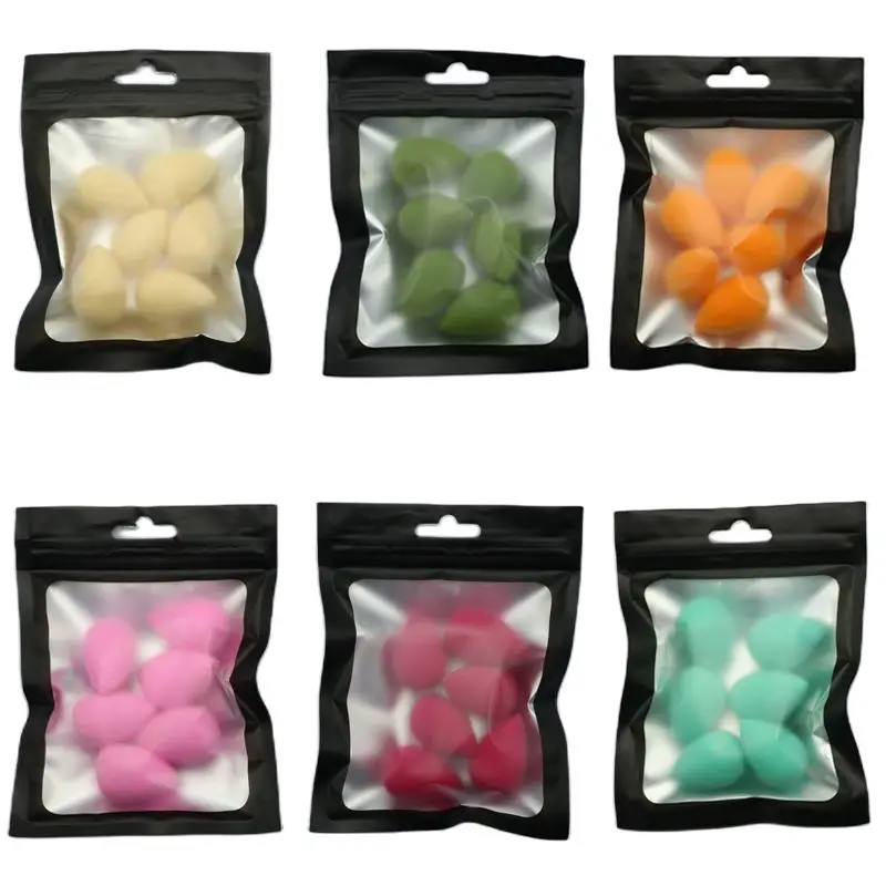 OGEYER-miniesponja de maquillaje, esponja de belleza en polvo para corrector, base líquida, cosmética facial, 6 unidades