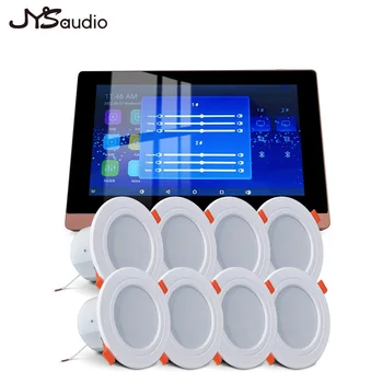 Smart Home Theater Sound Amplifier WiFi Bluetooth In-wall Android Music Panel Stereo Mini Ceiling Speaker Set Hotel Residential