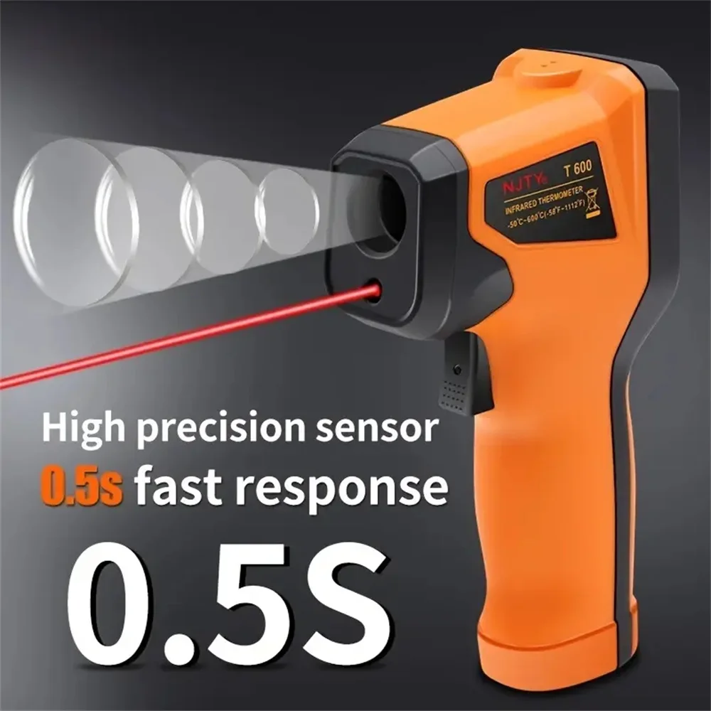 Infrared Thermometer 1PC Non Contact IR Digital Food Temperature Gun-50~400℃ Laser Target Indicator Backlit