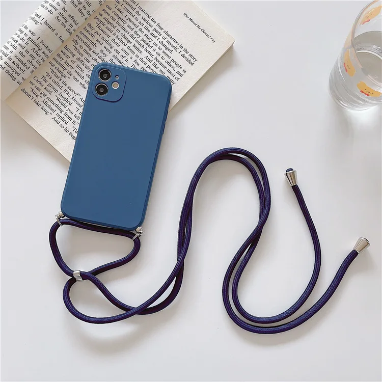 Silicone Crossbody Necklace Strap Lanyard Phone Case