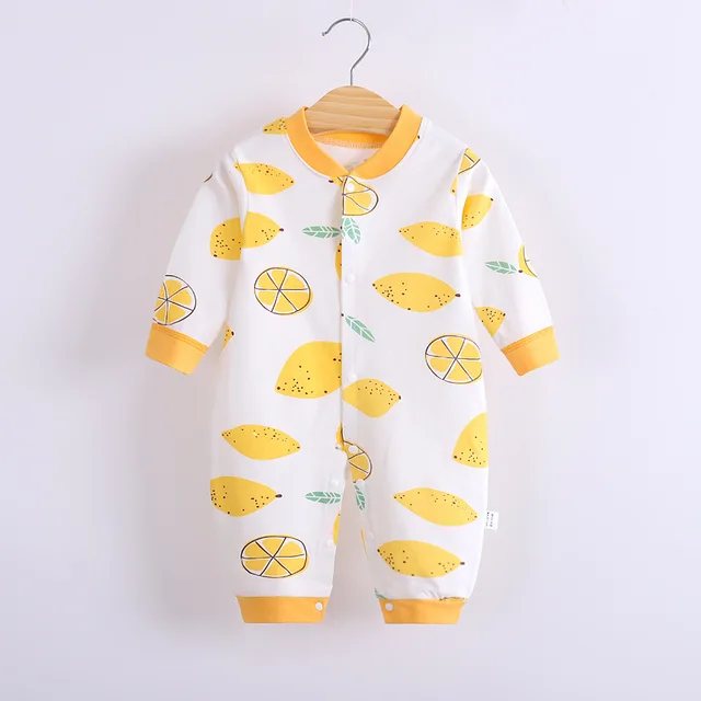 Cotton Baby Jumpsuit Baby Long Sleeve Toddler Romper Clothes Newborn Cute Romper Baby Home Clothes Baby Girl Winter Clothes J