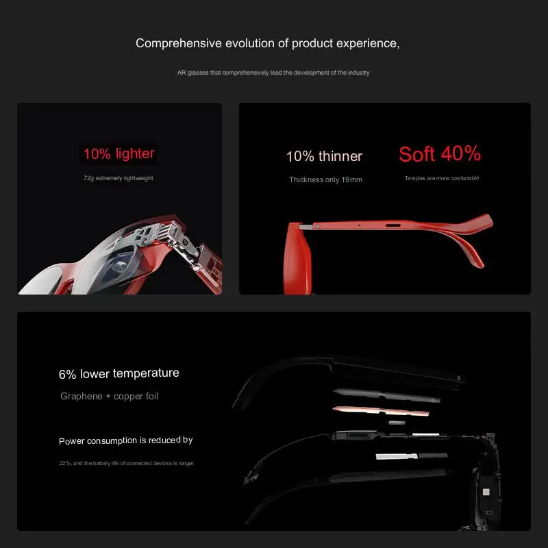 XREAL-gafas inteligentes Air 2 NREAL AIR2, lentes AR con pantalla microoled  de 120Hz, cepillo alto, 72g, ultraligero, precisión de Color de grado  profesional - AliExpress