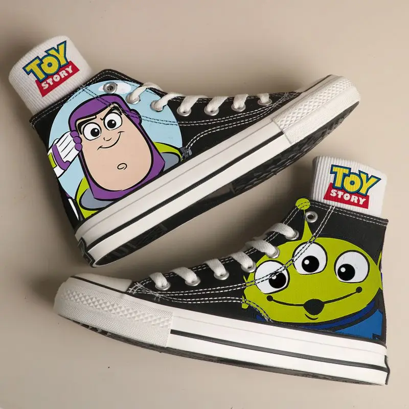 2023 Shoes for Men and Women Toy Story Cosplay Anime Kawaii Canvas for Girls Students High Top Sneaker 3D Print Shoes