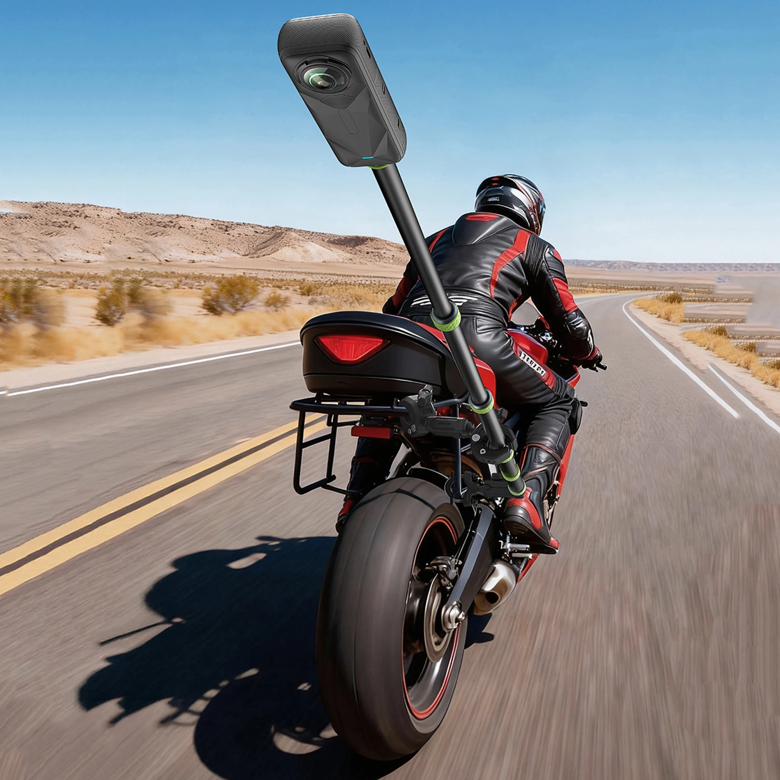 Perche selfie pour guidon de moto pour caméra action_voghion.com