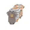 3PCS Infant Baby Cute Graphic One-piece Clothes For Boys And Girls, Newborn Pure Cotton Summer Romper newborn clothes 5