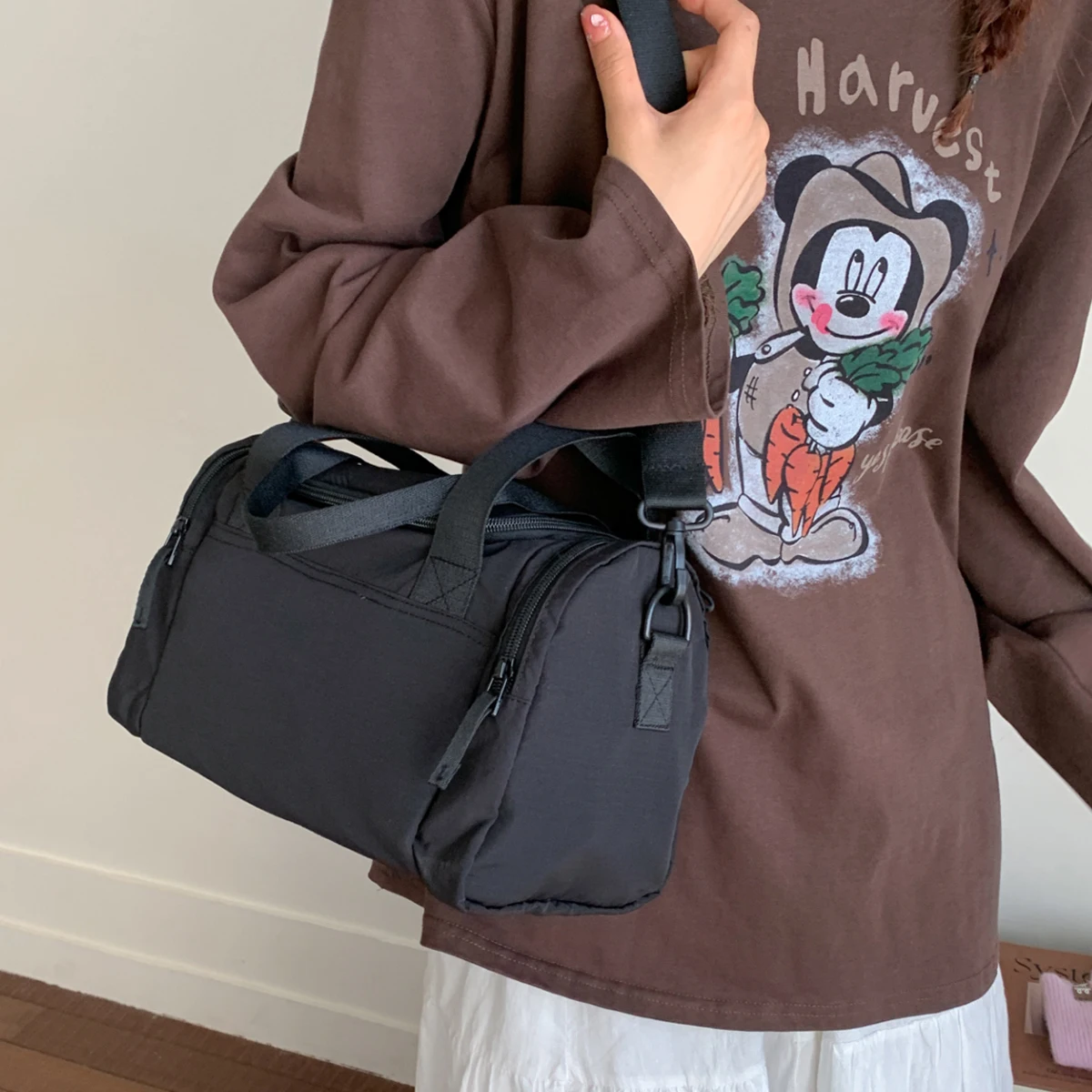 Yoga Bag, Women's Small Bag, Travel Bag, Lightweight Portable Crossbody Sports Fitness Bag, Short-Distance Travel Storage Luggage Bag, Men's Hiking and Shopping Bag