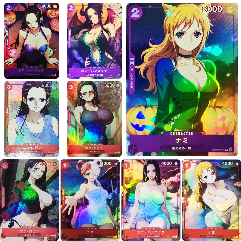 

ONE PIECE Anime Characters Nami Nico Robin Yamato Boa Hancock DIY Homemade Collection Card Christmas Birthday Gift Game Toys