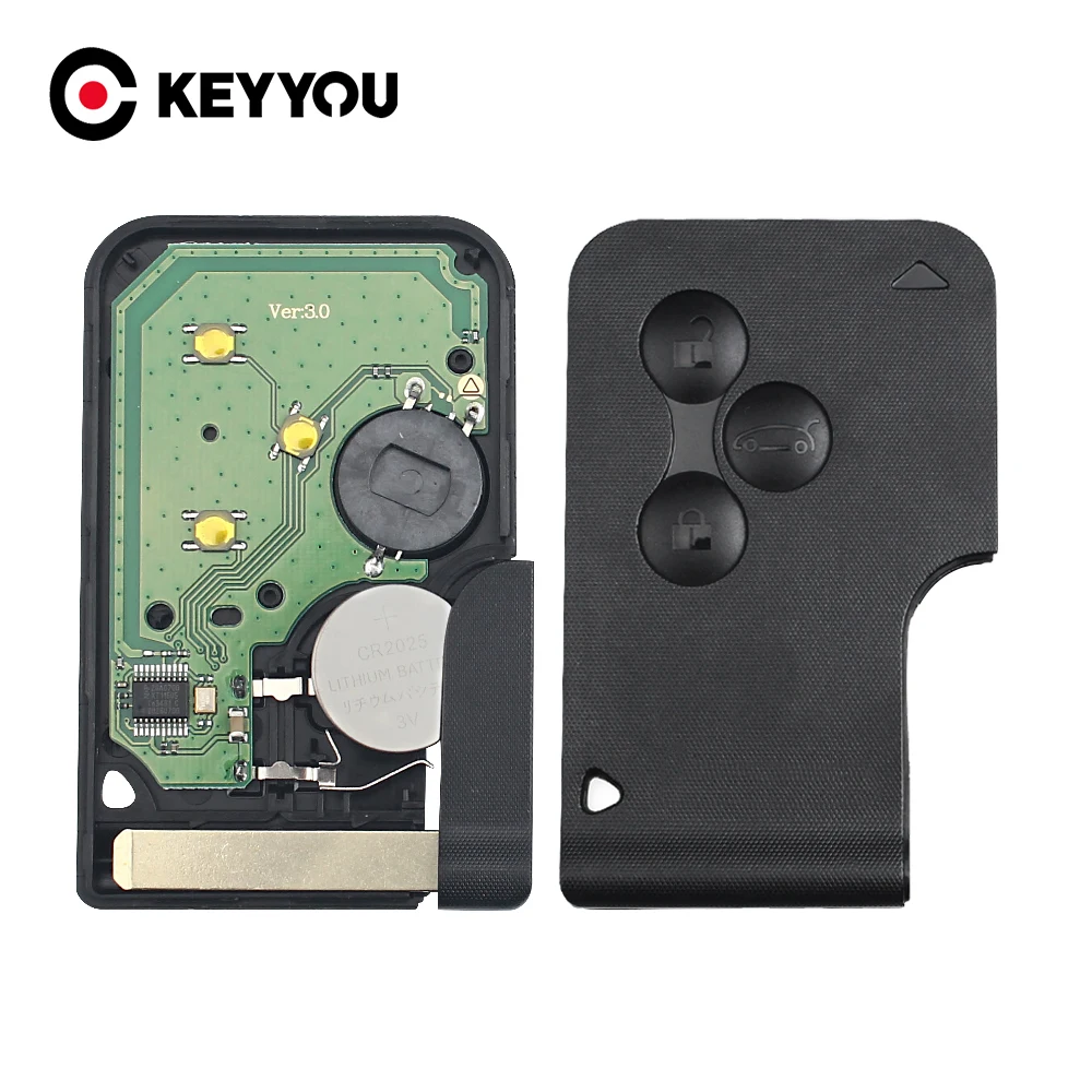 KEYYOU 433 МГц PCF7947 чип ID46 3-кнопочный пульт дистанционного управления PCB