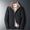 Men 2025 Winter Windproof Warm Thick Fleece Jacket Men Fashion Casual Coat Men Autumn Brand Outwear Outdoor Classic Jacket Men 3
