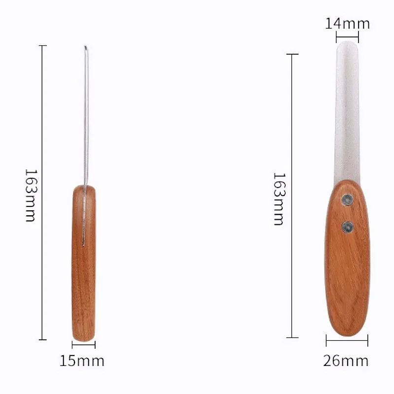 Dog Nail Grinder Stainless Steel Dogs Nails Trimmer Wooden Handle Nail Grinder for Dogs Claw Cleaning Dog Grooming Pet Supplies