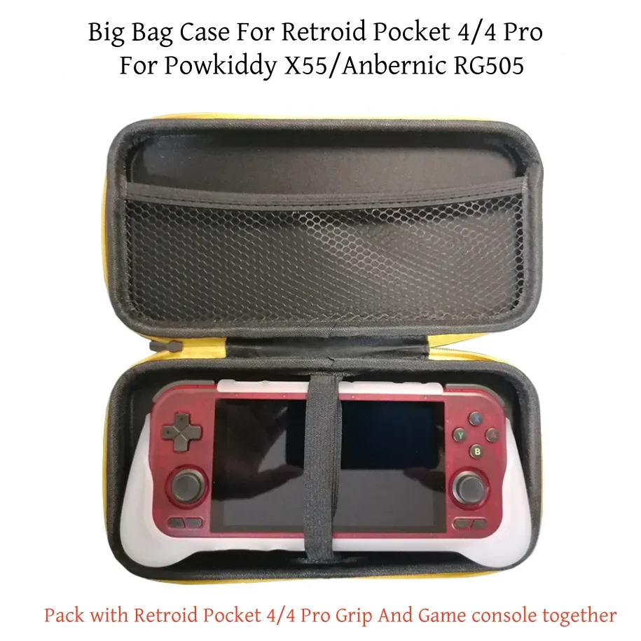 Big Storage Bag For Retroid Pocket 4/ 4 Pro Game Console Pack Grip