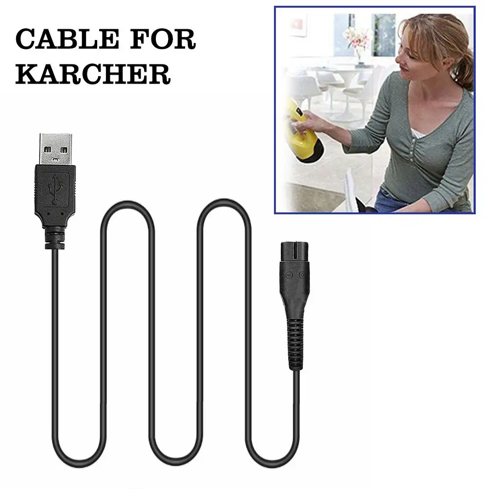 USB Charging Cable 1pcs KarcherWV1 WV1 Plus WV2 WV5 WV50 WV55 WV 75 Glass Vacuum Cleaner Window Vac