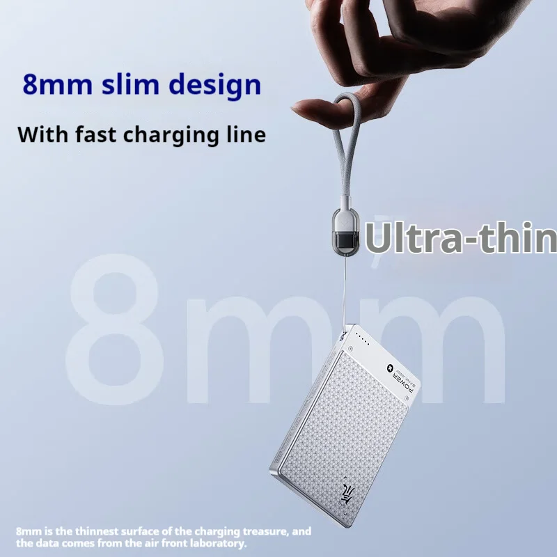 Nubia 5000mAh Magnetic Power Bank Qi2 Certification Wireless 15W Power Bank Magsafe LED Powerbank Portable Charger Original 5