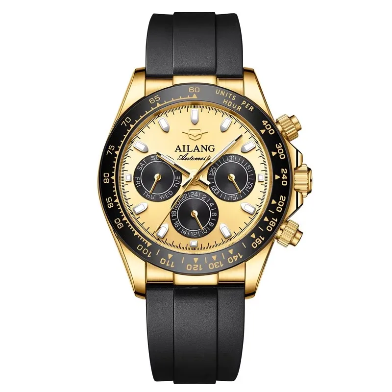 AILANG Brand 2023 Nuovi orologi meccanici da uomo alla moda con cinturino in silicone sportivo, impermeabile, luminoso, orologio da polso automatico di lusso_voghion.com