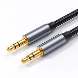 Premium 3.5mm TRS Aux Audio Cable - High - Fidelity Stereo Sound, Various Lengths for 1m (Grey)