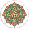 Mandala Geometric Round Beach Towel Tassels Bohemia Microfiber Bath Shower Towel For Kids Adults Picnic Yoga Mat Bikini Cover Up 5