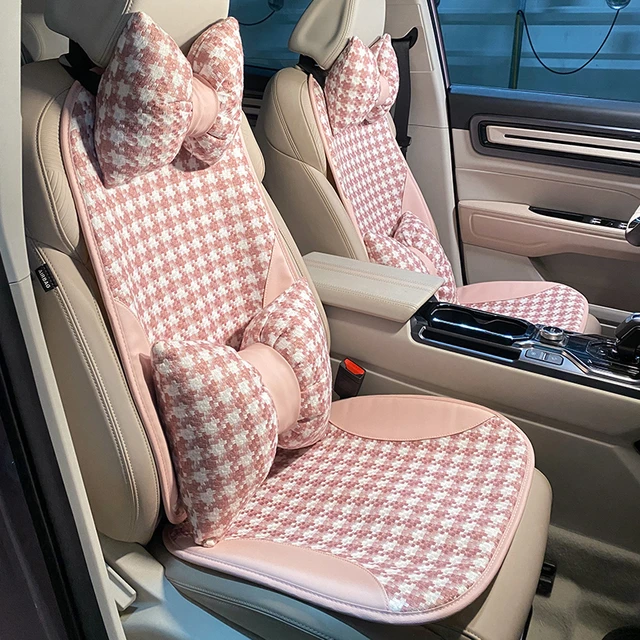 Winter Soft Plush Car Seat Cover Classic Black White Color Auto Seat Cushion  Mats Keep Warm Floral Car Accessories Universal - AliExpress