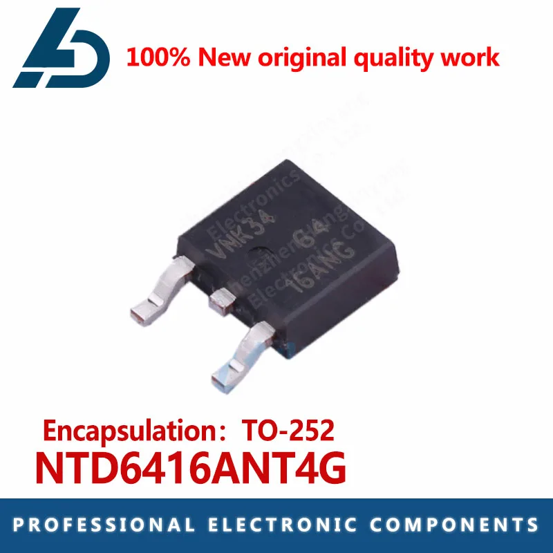 10Pcs Muslimah Silk Screen 6416Ang To-252 Transistor A Tre Poli Regolato Di Potenza 100V 17A Canale N