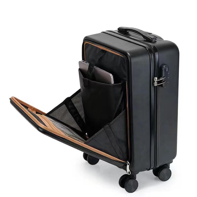 

Front Open Lid Luggage Box 20 Inch Trolley Sturdy Small Fresh Password Boarding Chassis Female High Profile شنط سفر Suitcase 가방