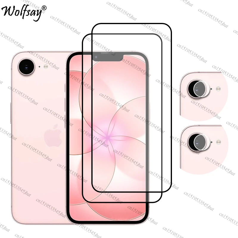 Premium Full Cover Tempered Glass Screen and Camera Lens Protector