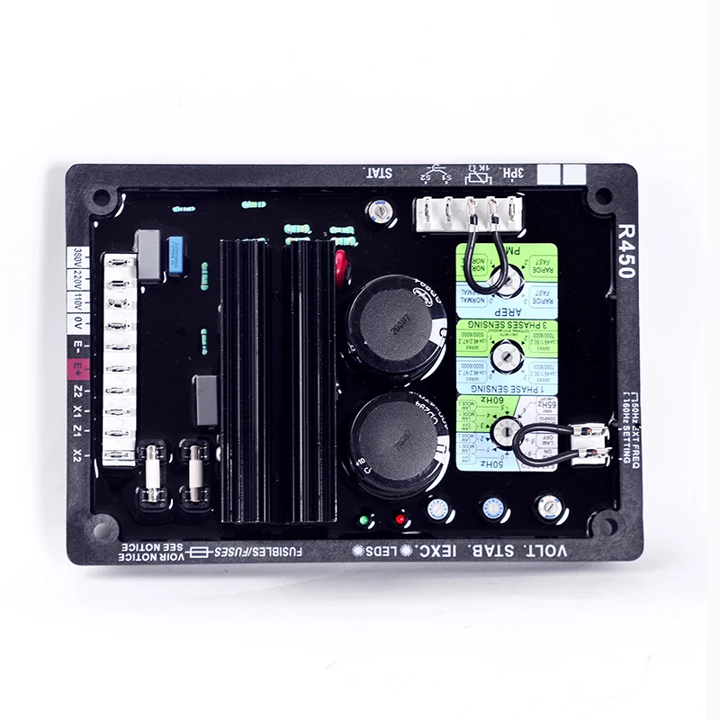 R450 AVR 자동 전압 조절 발전기, 브러시리스 3 상 안정기,  디젤 발전기 예비 부품