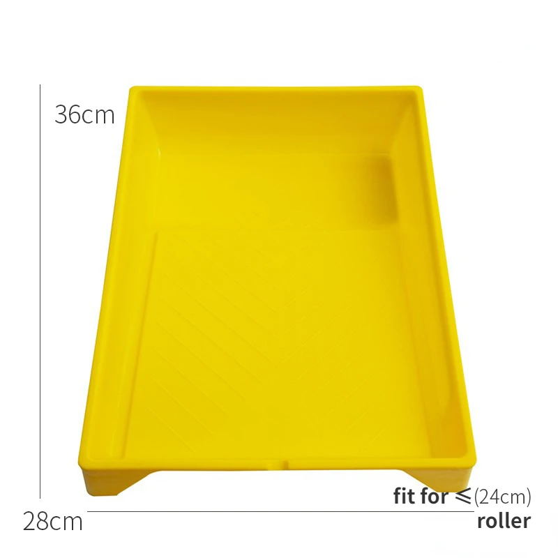 4inch 9inch Paint tray for household wall painting treatments gray/yellow plastic paint pan roller plate tools