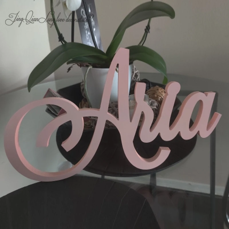 Customized Name Sign Custom wooden Name Sign Birthday name Sign Nursery Sign  Wood over crib BABY name sign wedding