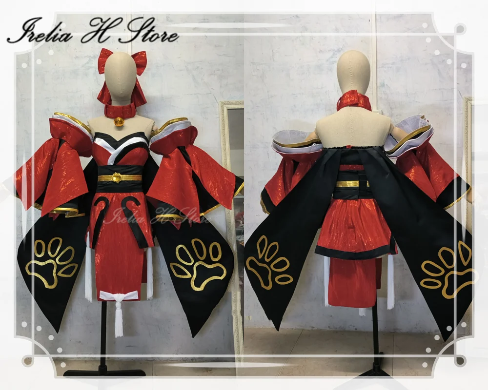 

Irelia H Store Custom size Fate/Grand Order Tamamo no Mae Cosplay Costume Kimono Tamamo no Mae from FGO Halloween Game dress