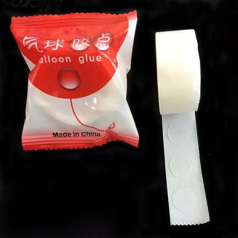 100pcs/bag Balloon glue dot paste transparent double-sided