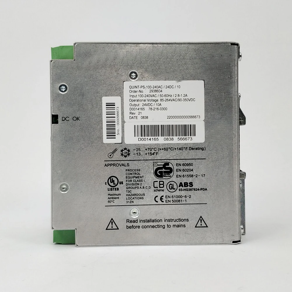 2938604 QUINT-PS-100-240AC/24DC/10 QUINT POWER 24VDC/10A For Phoenix Switching Power Supply Fast Ship High Quality 5 2938604 QUINT-PS-100-240AC/24DC/10 QUINT POWER 24VDC/10A For Phoenix Switching Power Supply Fast Ship High Quality - Image 3