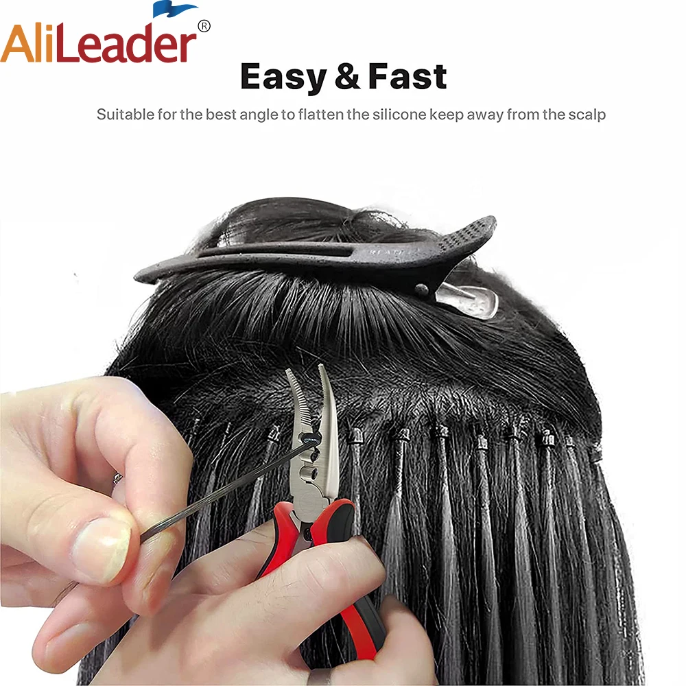 Hair Extension Pliers Bend Tip C Shaped Removing Tongs