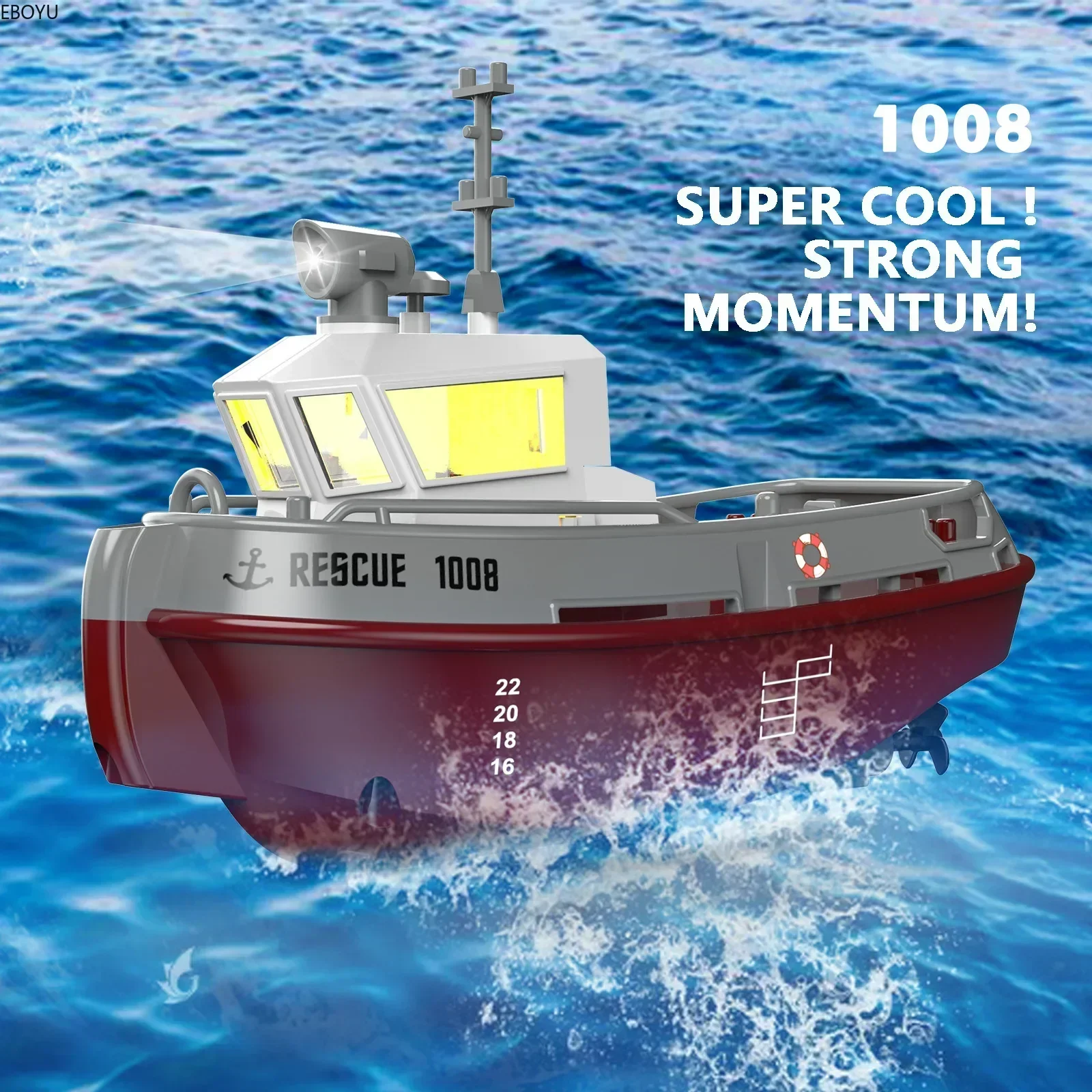 NEW S820 RC Boat 1/72 Powerful Dual Motor Wireless Radio